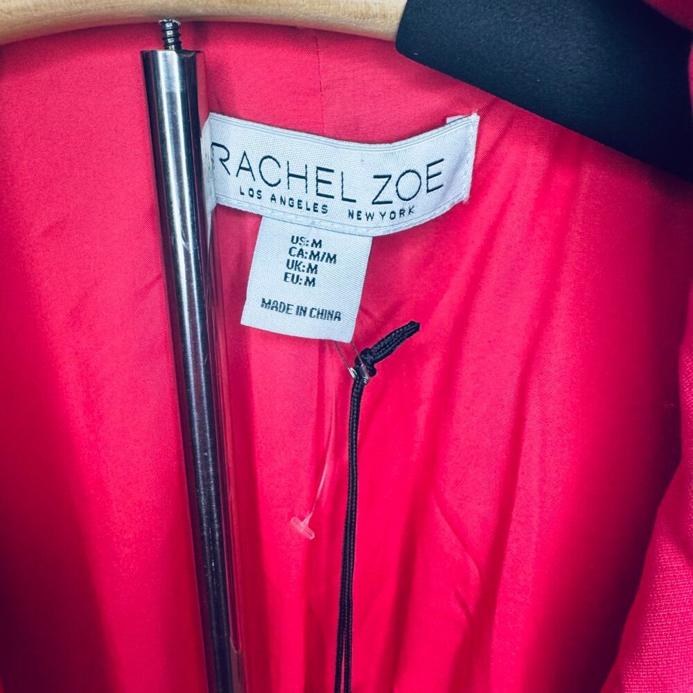 Rachel Zoe NWT Hot Pink Blazer with Ruched Sleeves Size Medium - Picture 2 of 8